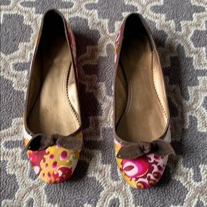 J.Crew silk shoes size 9.5.